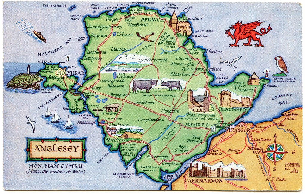 Map of Anglesey