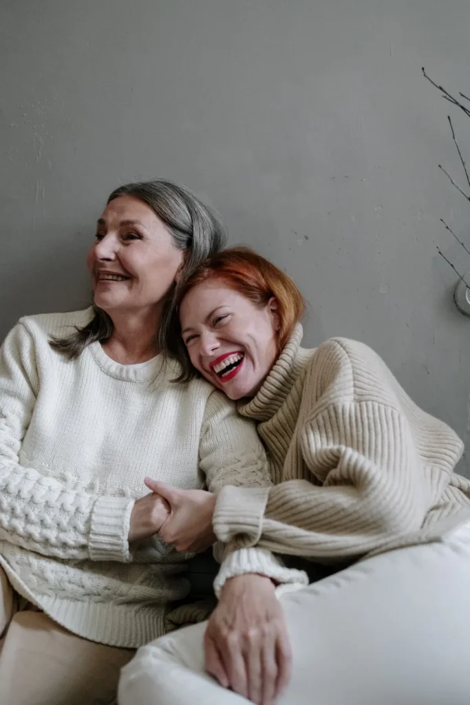 Women laughing